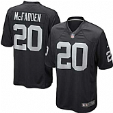 Nike Men & Women & Youth Raiders #20 McFadden Black Team Color Game Jersey,baseball caps,new era cap wholesale,wholesale hats